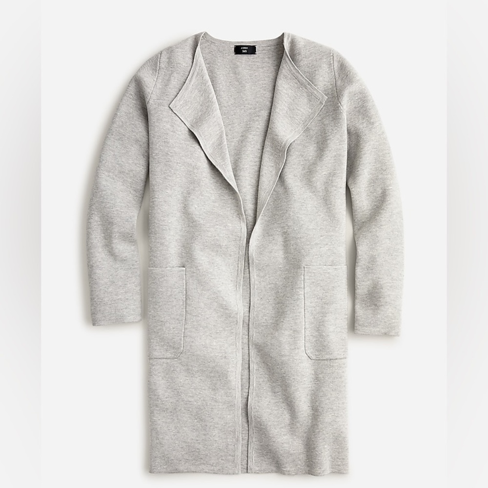 J. Crew Juliette collarless sweater-blazer